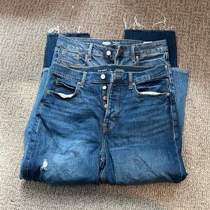 TWO PAIRS! Old Navy Straight Jeans // Size 10